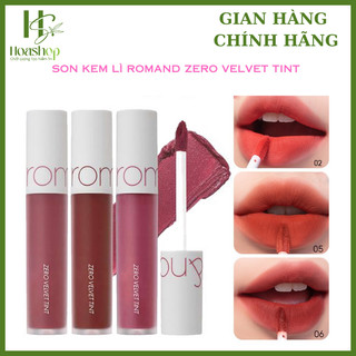Son Kem Lì Romand Zero Velvet Tint