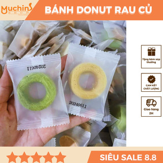  Bánh Donut sữa dê mix rau củ giúp bổ sung canxi, chất xơ, hỗ trợ tiêu hóa và giúp sạch răng - Muchinshop