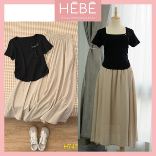 Set váy nữ Windy thiết kế áo len đính nơ kèm chân váy xòe đũi mềm, Bộ đồ nữ thời trang cao cấp trẻ trung thanh lịch HEBE