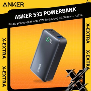  Pin sạc dự phòng Anker A1256 533 10000mah sạc nhanh 30W có màn hình LCD hiển thị nhiều cổng kết nối 