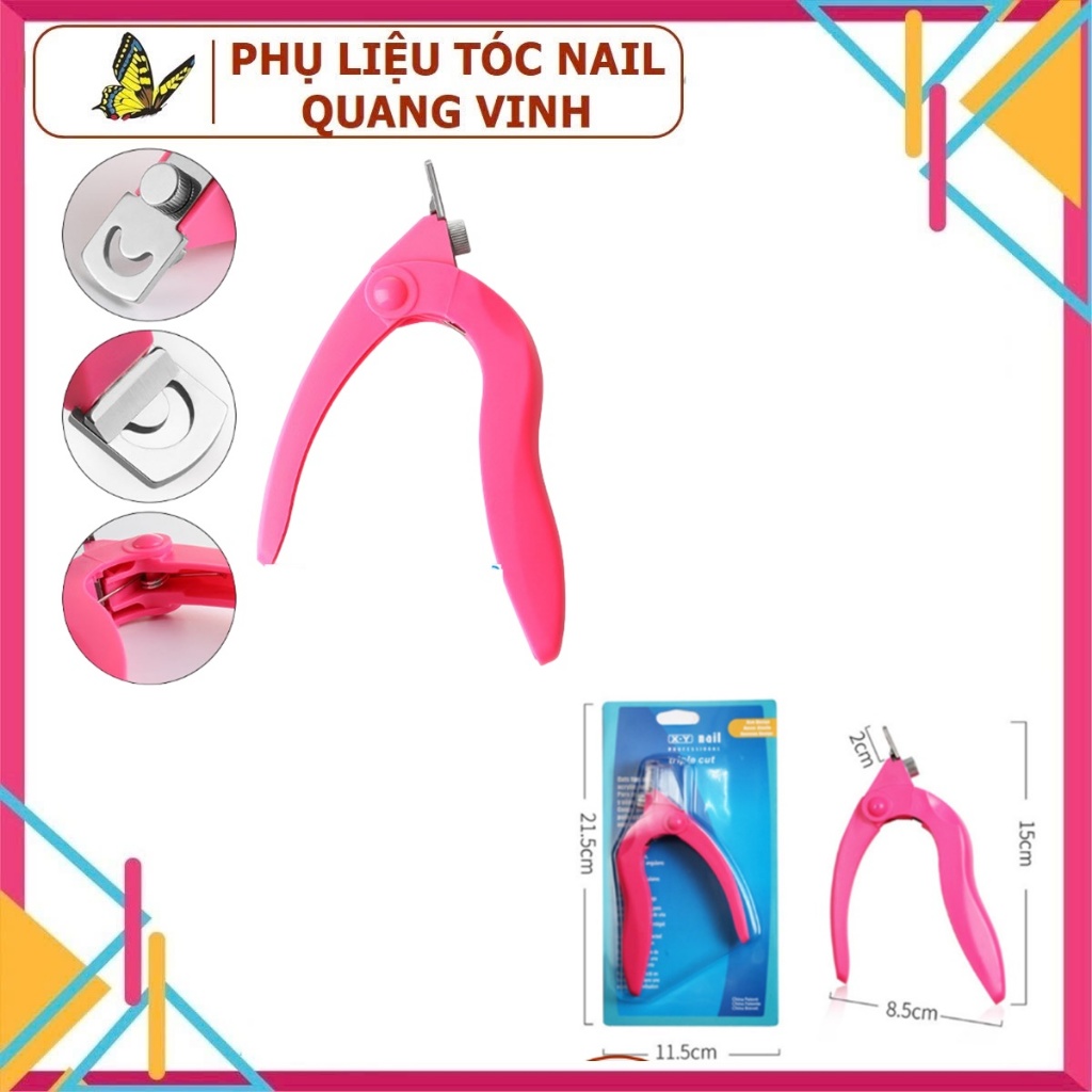 Kềm bấm móng giả cao cấp - Thiết kế an toàn, nhỏ gọn, chất liệu sắt inox sơn tĩnh điện cao cấp