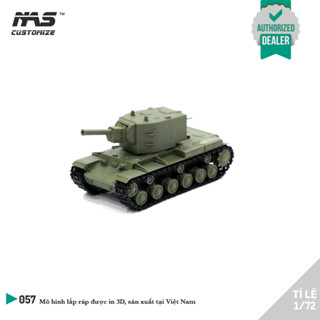 [NAS 1:72] Mô hình xe tăng KV2 1/72, Mô hình quân sự xe tank Nga KV2 1/72