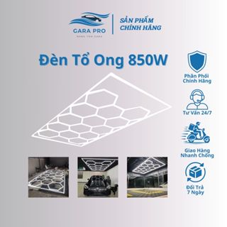 Đèn Led Tổ Ong , Đèn Trang Trí Cho Garage Chăm Sóc Xe, Đèn Decor Không Gian Công Suất 850W