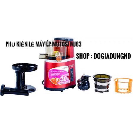 Máy ép trái cây, linh phụ kiện màng lọc inox của máy ép chậm MUTOSI MJ83, HÀNG CHÍNH HÃNG 100%