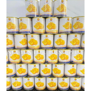 Đào lon thái BODDOB 820G - Đào ngâm thái giòn ngọt dùng trong các món trà đào