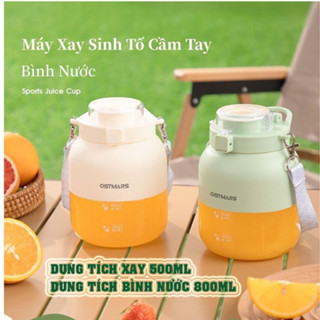 Máy Xay Sinh Tố Cầm Tay Mini Ostmars Sạc Tích Điện,Máy Xay Mini Cầm Tay 10 Lưỡi Dao Đa Năng Dung Tích 500ml