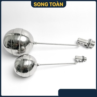 Van Phao Inox, Phao Cơ Inox Tự Động Ngắt Nước 21 27 34 42 49 60 - Inox SUS 304 (Hàng Đài Loan)