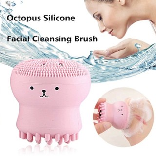 Dụng Cụ Rửa Mặt Bạch Tuộc Có Gai Massage Tạo Bọt Thông Minh Dịu Nhẹ Mềm Mại Cho Da