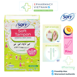 BVS Sofy Soft Tampon - Băng vệ sinh Sofy Soft Tampon Super siêu thấm gói 9 miếng