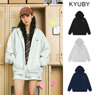 Áo Hoodie Zip Kyuby Logo Thêu Chống Nắng Tốt Unisex Nam Nữ A173A