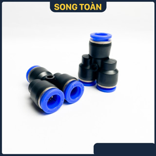  Nối Nhanh Ống Mềm PY Đầu Nối Nhanh 3 Ngã Chữ Y Phun Sương Khí Nén Phi 4 6 8 10 12 