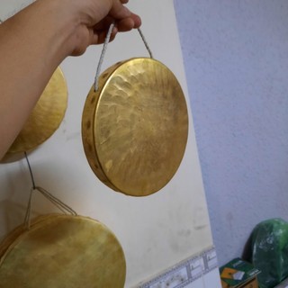 Chiêng Lệnh đồng vàng 30cm