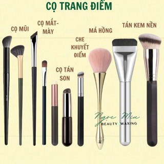 Cọ kẻ mắt eyeliner nét mảnh Cọ đánh khối mũi vạt xéo che khuyết điểm tán kem nền