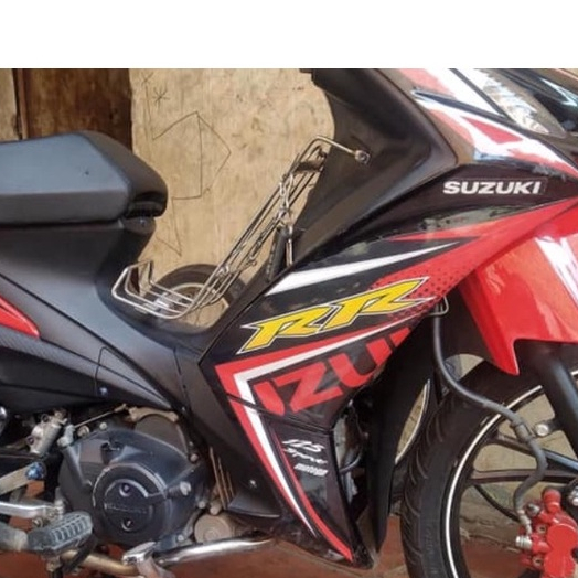 Tem Suzuki Axelo RR 125 Đỏ Đen