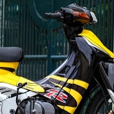 Tem Rời Suzuki Satria 2000 Vàng Đen