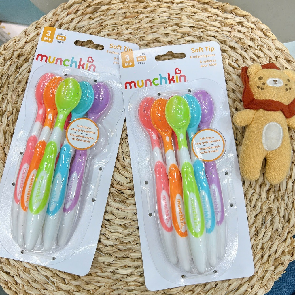 Thìa mềm ăn dặm cho bé Munchkin (Bộ 6 thìa)