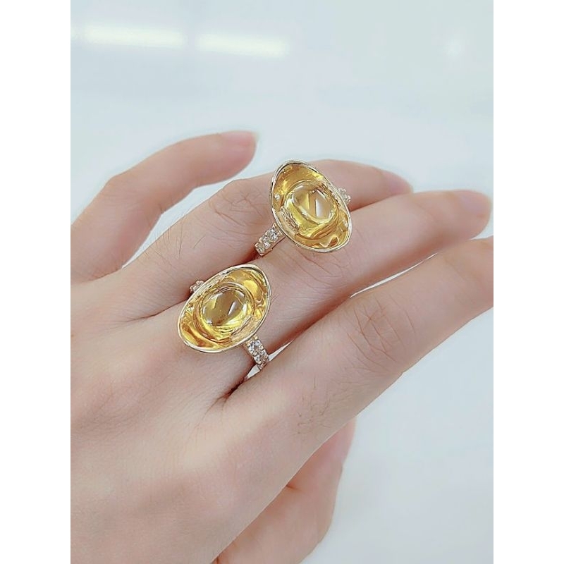 Nhẫn nữ thỏi vàng đồng đỏ không xi màu miền tây