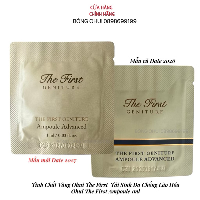 [Mẫu mới] Tinh chất vàng Ohui The First Cell Revolution Ampoule