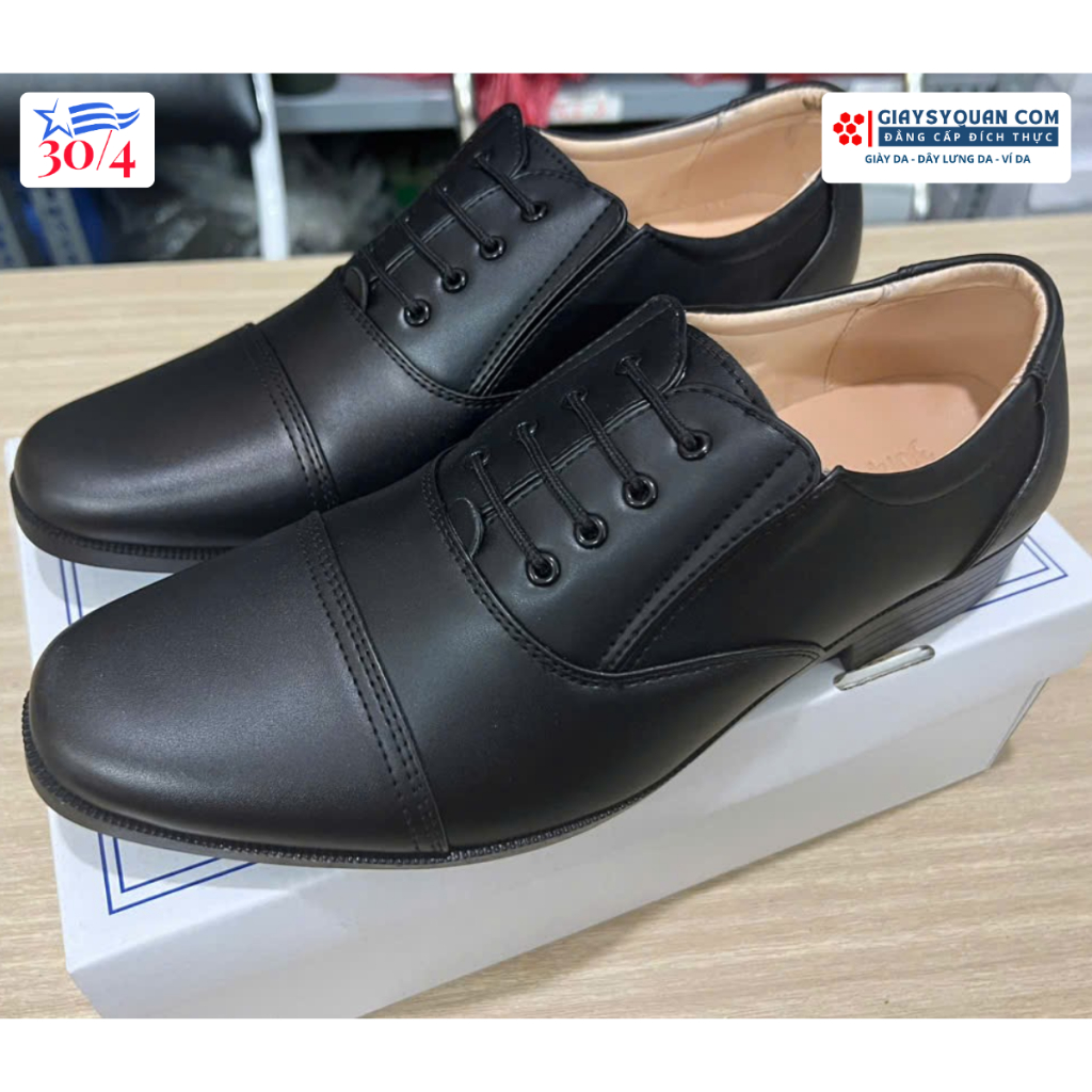 Giày Tây Nam Da Mềm, Đế Khâu Siêu Bền, Sang Trọng Lịch Lãm