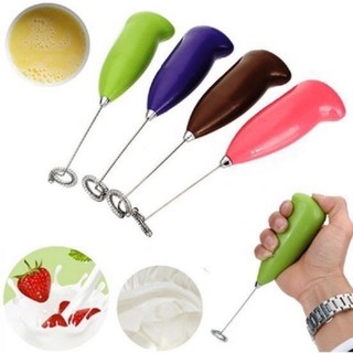 Cây khuấy bột làm bánh khuấy cafe tạo bọt sữ dụng pin 2a- stt