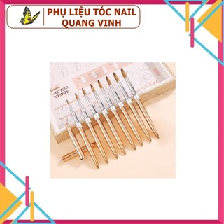 Cọ đắp bột cán vàng Kolinsky 12 14 16 18 (99k 1 cây)