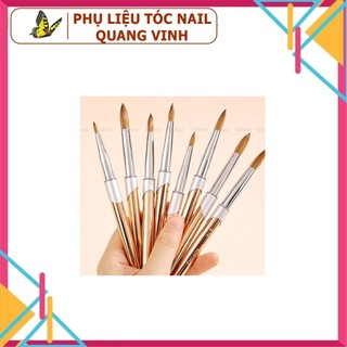 Cọ đắp bột cán vàng Kolinsky 12 14 16 18 (99k 1 cây)