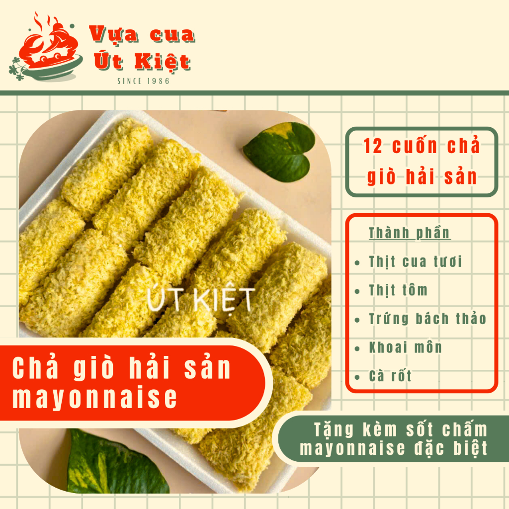 [Ship Hỏa tốc - HCM] Chả Giò Hải Sản Mayonnaise (hút chân không)