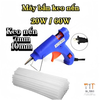 Súng bắn keo nến 60w, 20w và keo nến dây rút loại tốt tùy chọn size
