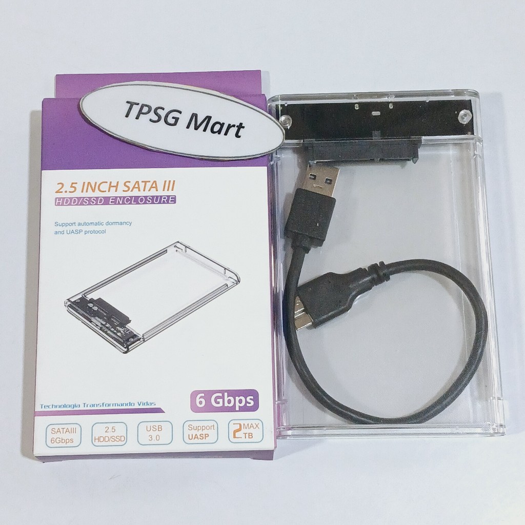 Hộp đựng ổ cứng 2.5'' Sata III / Box HDD 2.5'' Chuẩn cắm USB 3.0 dài 23Cm (Plug And Play)