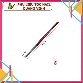 Cọ đắp hoa cán gỗ Kolinsky số 2/4/6