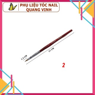 Cọ đắp hoa cán gỗ Kolinsky số 2/4/6