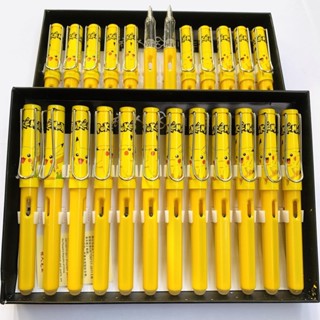 Bút Máy Xóa Được In Hình Người Nhện, Pikachu ( Tặng ống mực ), Bút Mực Ngòi Kim Tinh Êm Trơn Có Piston Bơm Mực