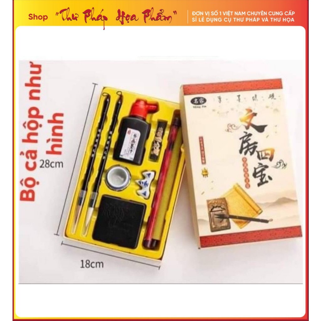 Bộ văn phòng tứ bảo viết thư pháp