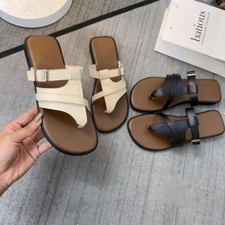 Dép lê nữ tông xỏ ngón đi biển có điều chỉnh gót sang chảnh hàn quốc HM025