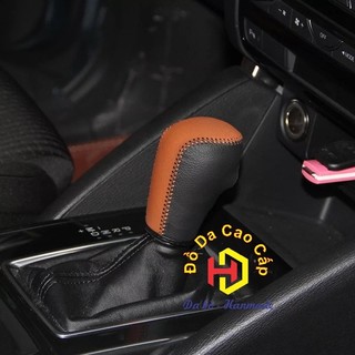 Bọc da cần số xe Mazda CX5 đời 2016-2025  bằng da bò thật