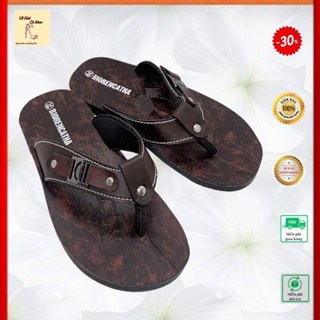  BICA19: Dép tông kẹp xỏ ngón da nam BiÔ chính hãng độ bền đi mưa được 