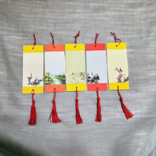 combo 10 tờ giấy viết thư pháp cở nhỏ 7x17cm đủ mẫu