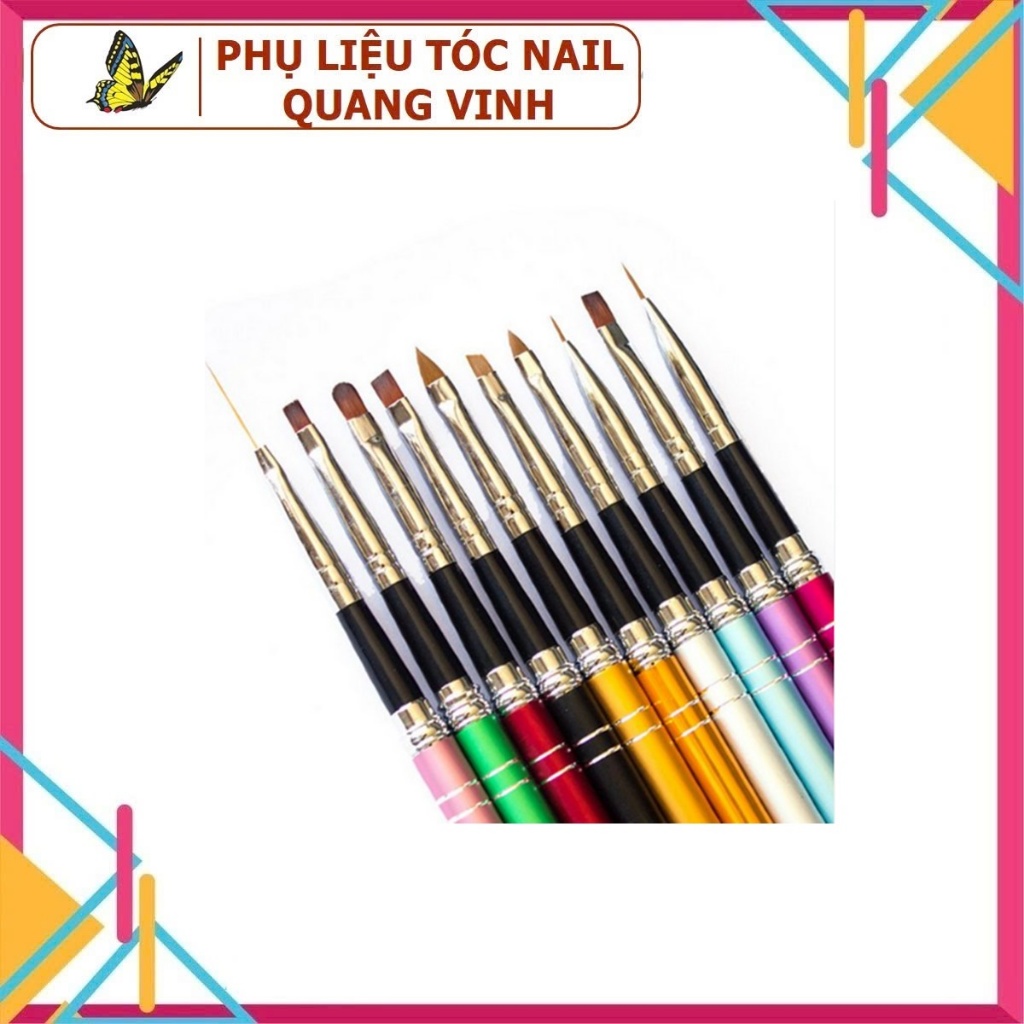 Bộ cọ làm nail 10 chi tiết
