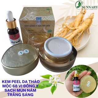 KEM TÁI TẠO DA ĐÔNG Y BONG MẠNH GIẢI QUYẾT MỤN NÁM HỦ 20g tặng kèm kich bong