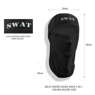 KHĂN TRÙM ĐẦU SWAT 3in1 (màu đen)