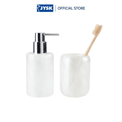 Phụ kiện phòng tắm | JYSK Listerby | polyresin | trắng | nhiều kích thước