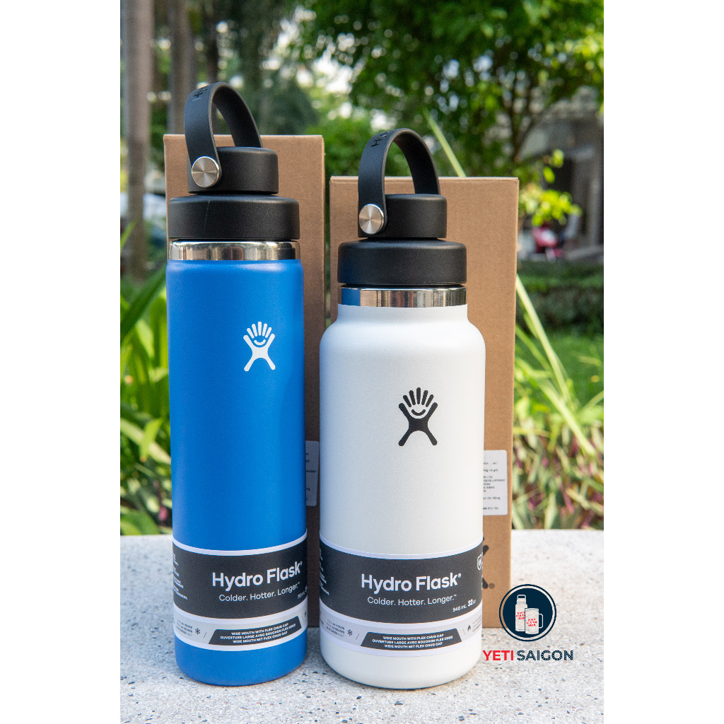 [SAIGON FLASK] Bình Giữ Nhiệt Cao Cấp HYDRO FLASK Wide Chug Cap Chính Hãng - Bảo Hành Trọn Đời