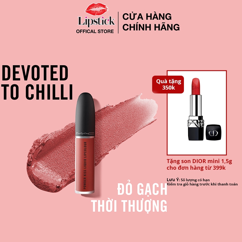 Son MAC chính hãng powder kiss liquid lipcolour 5ml Lipstick Offical Store