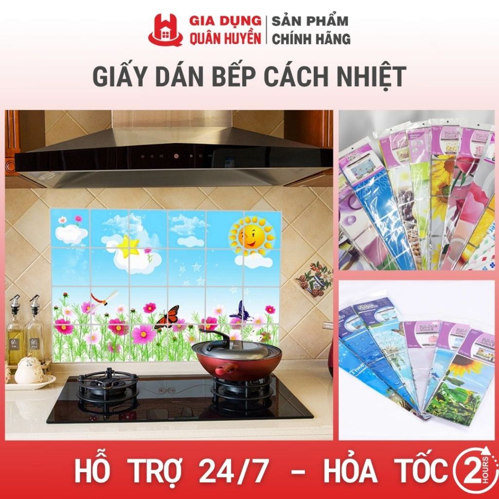 Giấy dán bếp cách nhiệt
