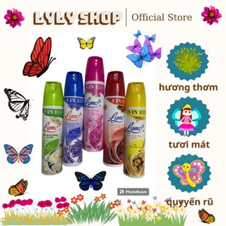 #nước hoa xịt phòng cao cấp lymo chai trơn 350ml