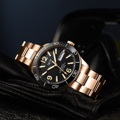 Đồng hồ nam chính hãng I&W Carnival 586G-T2 Kính sapphire chống xước,chống nước 100m ,BH 24 tháng ,máy cơ( automatic)