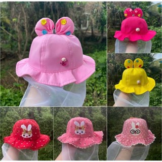 Nón bo lưới von nơ  [ sơ sinh đến 1 tuổi rưỡi ]  dành cho bé gái có quai