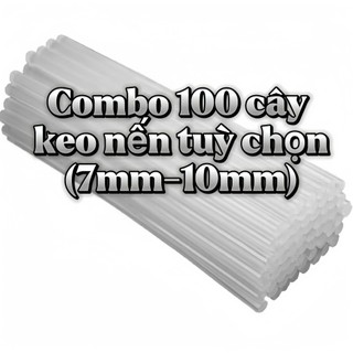 Combo 100 cây keo nến size to nhỏ tùy chọn giá sỉ ( Dùng gắn súng bắn keo )