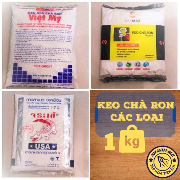 Keo chà ron các loại bịch 1kg màu trắng