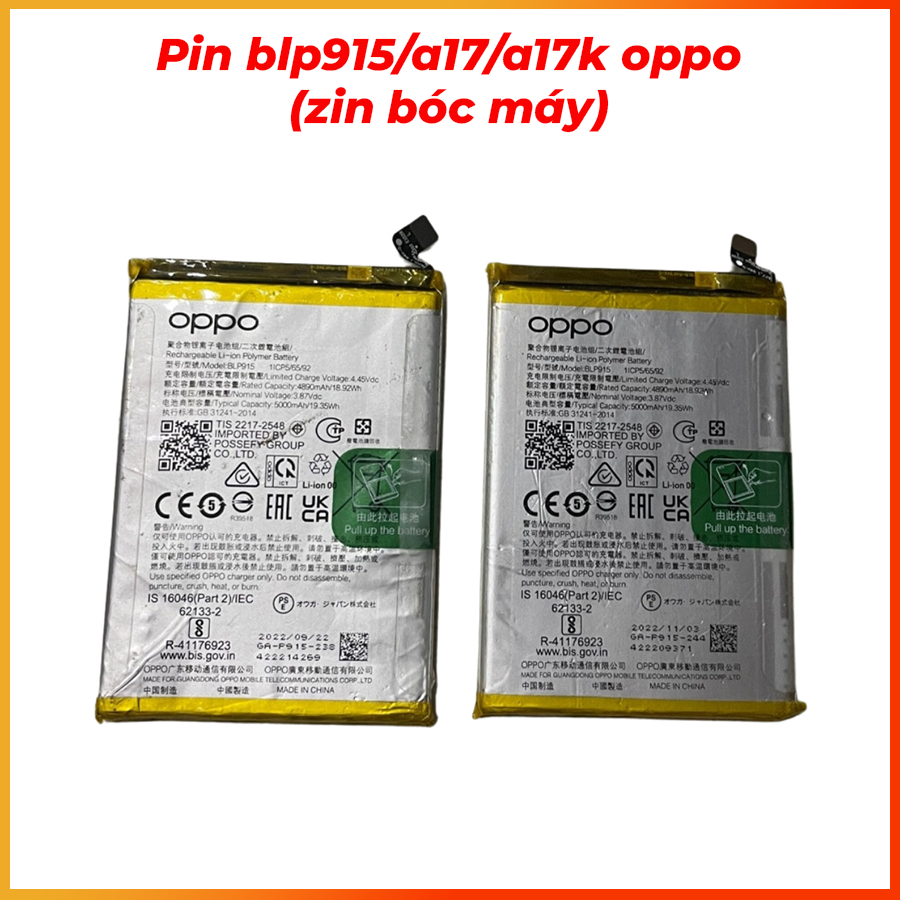 Pin blp915/a17/a17k oppo (zin bóc máy)